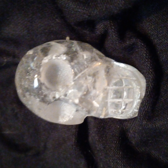 GEMSTONE HEALING STONE QUARTZ SKULL 💀 - Picture 3 of 7